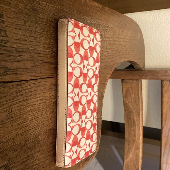 Coach Signature Zip Accordion Wallet Vintage - Picture 5 of 7